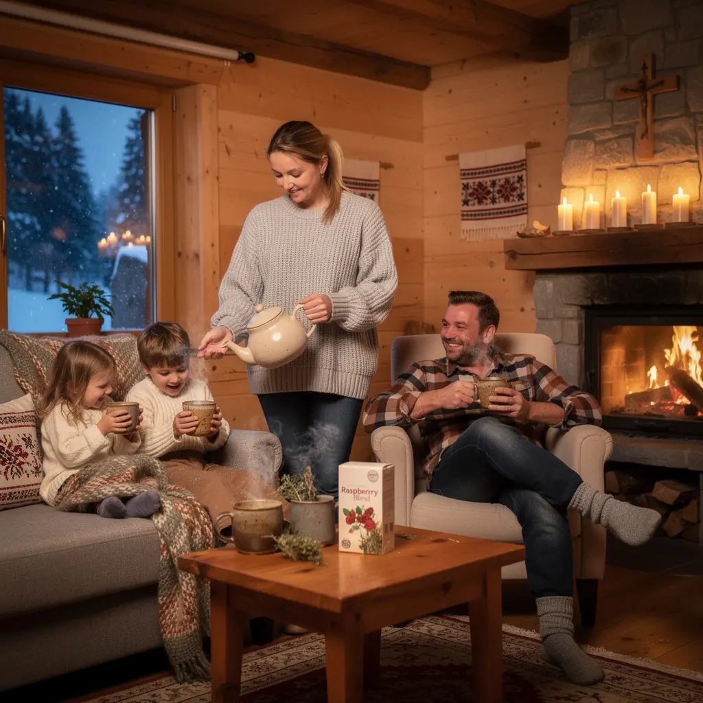 Jemná textúra a chuť ovocia v pohári s bylinkovým nápojom